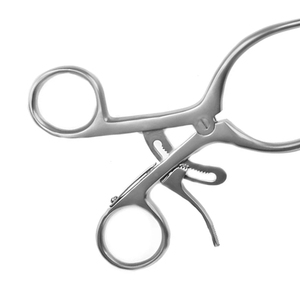 Rétracteur chirurgical manuel auto-serrant 4 x 4 dents, long, pour rétraction des dents postérieures et des muscles temporaires, 165 mm, en acier inoxydable de haute qualité - Product Image 3