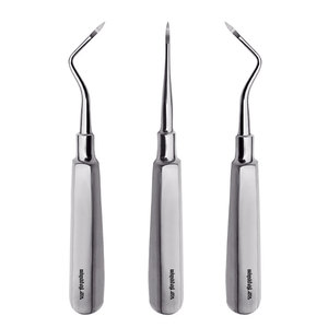 Instrumentos Quirúrgicos para Elevación de Raíces, Atraumáticos, de Acero Inoxidable, Herramientas de Cirugía Oral, Elevadores Dentales, Juego de 3 para Extracción de Dientes - Product Image 1