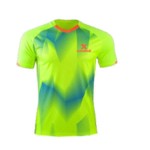 Camiseta de Fútbol Personalizada de Manga Corta, 100% Poliéster, Alta Calidad, Transpirable, Ligera, Ideal para Entrenamiento de Equipos - Product Image 1
