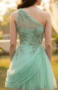 Vestido de Noche Corto de Alta Gama con Cuentas Hechas a Mano, Sin Mangas, Vestido de Cóctel de Lentejuelas de Lujo, Elegante Vestido de Fiesta Mini, Directo de Fábrica - Product Image 3