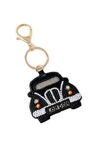 Woven Nylon <b>Key</b> <b>Ring</b> With Colorful Beads Round Shape Zinc Alloy <b>Rings</b> Durable Simple Style - Product Image 4