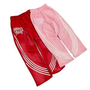 Pantalones de chándal con cintura elástica para hombre, ajuste relajado, precio de fábrica - Product Image 1