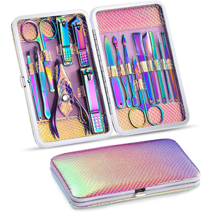 High Quality CE Certified Home Podiatry <b>Kit</b> 6 German Stainless Steel Instruments New Arrival Manicure Pedicure Set Leather Pouch - Product Image 3