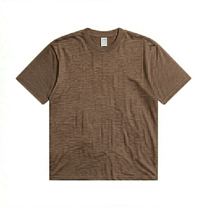 T-shirt Streetwear Homme Personnalisé avec Logo, 100% Coton Épais, Coupe Oversize Unie Anti-Plis, Manches Courtes, Option Taille 3XL - Product Image 5