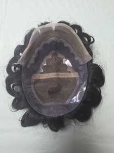 Peluca de Cabello Humano Virgen Taz Hair BD, Estilo Bollywood, Prótesis Capilar Suave de Cabello Indio para Hombres, Toupee Remy - Product Image 5