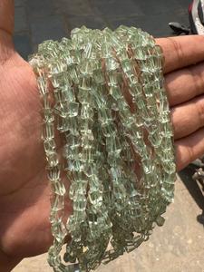 Perles de pépites d'améthyste verte facettées AAA+ 16'' (40 cm) - environ 5x7-4x6 mm - Fil de 40 cm - Product Image 5