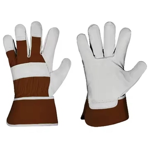 Guantes de Trabajo de Cuero Extra Resistentes, Cómodos, Antiestáticos, Antivibraciones, para Jardinería, Seguridad Industrial, de Algodón - Product Image 5