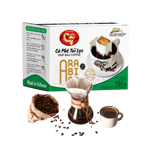 Bolsa de goteo Arábica especial Café 'Golden Weasel' Robusta Paquete de 12 filtros de papel de etiqueta privada HucaFood Grano de café verde tostado - Product Image 1