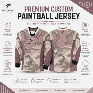 Custom Sublimated Printed 100% Polyester Paintball Jersey <b>Padded</b> Tactical <b>Shirt</b> Solid Breathable Eco-Friendly Long Sleeve Team - Product Image 5