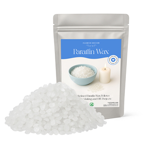 Cire de paraffine pure à 100 % pour la fabrication de bougies, idéale pour la création sur mesure |   Chauffe-cires écologiques faits à la main multifonctions (paquet de 1 kg) - Product Image 1