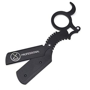 Rasoir droit professionnel XPERSIS à insertion de doigt, fabrication allemande, noir (Dragon) - Product Image 3