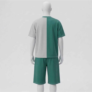 Ensemble assorti de luxe pour hommes : chemise et short – Tenue de vacances haut de gamme – Fournisseur en gros OEM ODM - Product Image 2