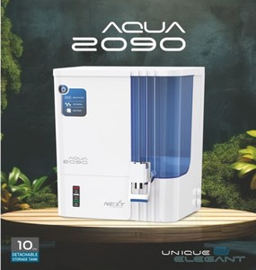 Purificateur d'eau Aqua 2090 BLUE-201 RO, réservoir de 10 L, 12-15 L/h, montage mural/au comptoir, indicateur LED, plastique ABS de qualité alimentaire - Product Image 1