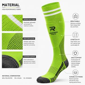 Premium Summer Outdoor Mens Sports <b>Socks</b> Knitted <b>Knee</b> <b>High</b> Comfortable Breathable Eco-Friendly Quick Dry Custom <b>Plus</b> <b>Size</b> - Product Image 6