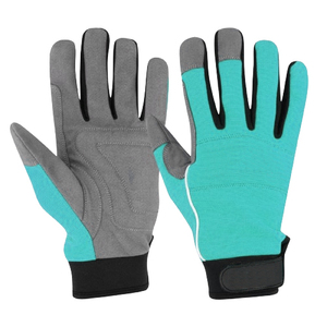 Orange Gray Work Gloves with Elastic Wrist Outdoor Sports Use <b>Thermal</b> Opera Length <b>Wool</b> Material Four Seasons Casual Use - Product Image 3