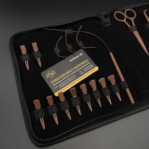 Kit de Herramientas para Extensiones de Cabello, Alicates Metálicos Color Chocolate, Tijeras, Herramienta de Instalación y Remoción para Uso Profesional - Product Image 4