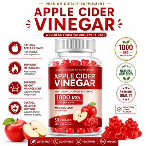 Gomitas de Vinagre de Sidra de Manzana Premium OEM, Gomitas Veganas de Bienestar con Vinagre de Sidra de Manzana para la Salud Diaria y el Apoyo Nutricional - Product Image 2