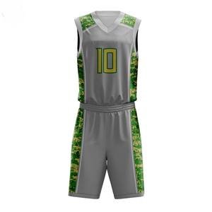Uniforme de basket-ball personnalisé OEM, 100% polyester, logo d'équipe, respirant, antibactérien, séchage rapide, jersey imprimé par sublimation - Product Image 3