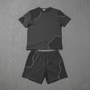 Wholesale <b>t</b> Shirt and Shorts Men Set Two Piece Summer Sweat Shorts Set <b>T</b>-shirt for logo Custom Men <b>t</b> Shirts - Product Image 2