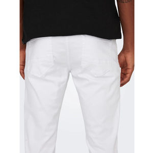 <b>Men's</b> High Waist Straight Cut Blue Denim Jeans Plus Size Cotton Pants Washed Technics Decorative Pockets Solid Color Collections - Product Image 5