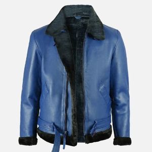 Chaqueta de Cuero Clásica con Peluche al por Mayor |   Diseño de lujo para chaquetas de piel para uso informal y formal - Product Image 1