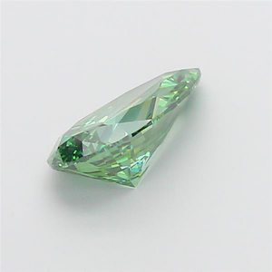 Diamant de laboratoire de forme poire de 3,04 carats, vert vif fantaisie, clarté VVS 2 - Product Image 2
