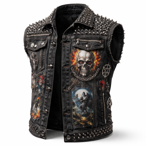 Veste de combat cloutée pour hommes, commande en gros, options personnalisées disponibles - Fabricant OEM et fournisseur direct d'usine - Product Image 3