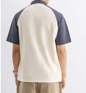 Camiseta Unisex de Verano, Sólida, Transpirable, Diseño Raglán, 100% Algodón, Manga Corta, Logotipo de Golf Personalizado - Product Image 2