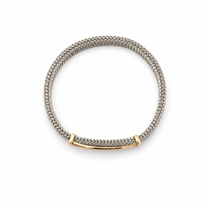 925 Sterling Silver Solid Gold Accent Cubic Zirconia Bracelet High Polish Luxury Mesh Link Geometric <b>Mens</b> Unisex for Wedding Par - Product Image 3