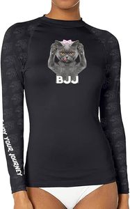 Custom Design Men's Long Sleeve Rashguard BJJ Compression Wear 100% Polyester Premium Quality OEM Service <b>Heat</b>-Transfer Printed - Product Image 5