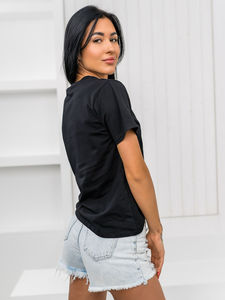 Camiseta de Alta Calidad Personalizable para Mujer, Estampada, Ajustada, Manga Corta, Talla Grande, Transpirable, de Secado Rápido, 100% Algodón - Product Image 3