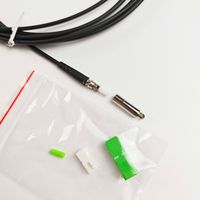 SC/APC kabel Patch FTTH Fiber yang dapat ditarik putih 3.0mm kabel Drop bulat lapis baja untuk melalui saluran dan dinding