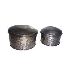 Contemporary Customized Metal Canister Container with Stylish Cover <b>for</b> Modern Homes - Product Image 6