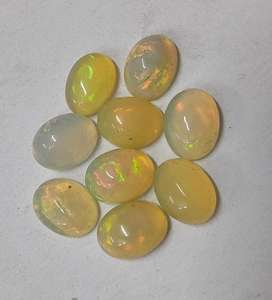 โอปอลเอธิโอเปียทรงรีแบบคาโบชอง หินพลอยทรงรีขนาดมาตรฐานสำหรับทำเครื่องประดับ โอปอลไฟ สำหรับนักสะสม - Product Image 6