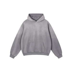 Sudadera con Capucha para Hombre, Estilo Casual, Color Degradado, Corte Holgado, con Bolsillo Canguro, Tendencia 2026, OEM ODM - Product Image 2