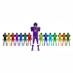 Ensemble d'uniformes de football américain personnalisés pour équipes de sport adultes et jeunes – Maillot et pantalon d'entraînement respirants de haute qualité pour les matchs - Product Image 1