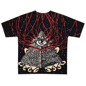 T-shirt surdimensionné en coton 100 % personnalisé pour homme, style streetwear, à manches courtes, avec impression graphique intégrale - Product Image 2