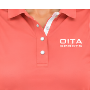 <b>Coral</b> Equestrian Sleeveless Patch Collar Polo Shirt for Women Slim Fit Horse Riding Training <b>Top</b> Custom Wholesale Performance - Product Image 5