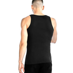 Wholesale <b>Men</b> Cotton <b>Singlet</b> Gym Muscle Tank Tops <b>Men</b> High Quality Blue Cotton Polyester Mix <b>Men</b> Sleeveless Tank Top - Product Image 4