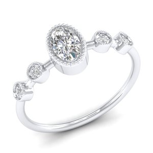 Bagues en diamant de laboratoire HPHT CVD 14 carats en or, prix de gros usine REYES, pour femmes, design classique, cadeau de mariage, bijoux fins - Product Image 1