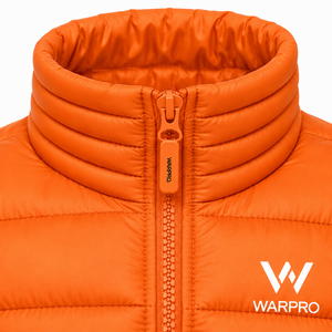 แจ็คเก็ตพัฟเฟอร์ฤดูหนาวคุณภาพสูงสำหรับผู้ชายจาก WARPRO INDUSTRY เสื้อกันหนาวอุ่น กันลม ระบายอากาศได้ดี มีฮู้ด คอตั้ง ซิปยาวเต็มตัว - Product Image 4
