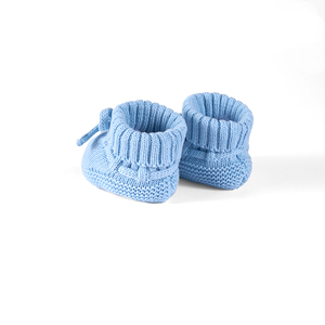 Chaussettes décontractées pour bébé, écologiques, 100 % coton tricoté, ODM Vietnam, couleur personnalisée, chaussons d'hiver standard 0-3M, tricotés à la main - Product Image 4