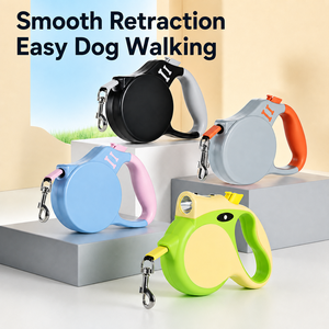 Correa Retráctil para Perros de 3M/5M, Correa Automática para Pasear Mascotas con Bloqueo de un Botón, Mango de ABS Resistente, Cinta de Nailon para Perros Pequeños, Medianos y Grandes - Product Image 1