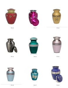 Urna Funeraria Azul con Banda Dorada, Tamaño Adulto, Estilo Europeo, Duradera, Recuerdo para Bebés y Niños, para Artículos Funerarios - Product Image 2