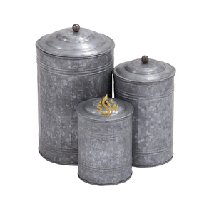 Recipiente Metálico Galvanizado para Decoración de Cocina, Centro de Mesa, Almacenamiento de Alimentos, Frascos Artesanales a Bajo Precio - Product Image 5