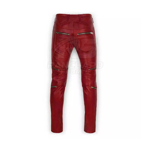Pantalones de Cuero para Hombre, Elegantes, Rectos, Ligeros, Ajustados, Modernos, Casuales, Duraderos, Suaves y Cómodos, Estilo Urbano - Product Image 3