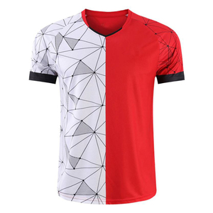Nouveaux maillots et ensembles de football personnalisés pour adultes unisexes, uniformes de football 100% polyester à manches courtes, séchage rapide, vêtements d'été - Product Image 3
