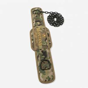 Weightlifting Dip Belts With Steel Chain Nylon Gym Trainer Camo Dip Belt Pull Up Powerlifting Camouflage Dip Belts Unisex - Product Image 3