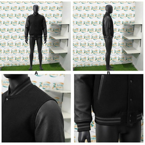 Online Sale Men's <b>Sheepskin</b> Leather Made Sleeves Men's Varsity <b>Jackets</b> Latest Edition Regular Fitted Baseball Varsity <b>Jacket</b> - Product Image 5