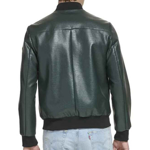 <b>Jackets</b> High Quality Vintage <b>Winter</b> Green Leather <b>Jacket</b> Men Custom Design <b>jacket</b> for men - Product Image 6